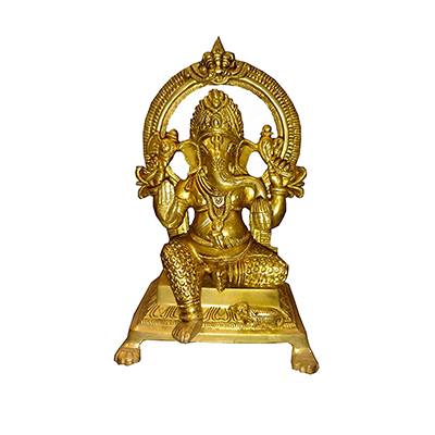 Copper Ganesha Idol 